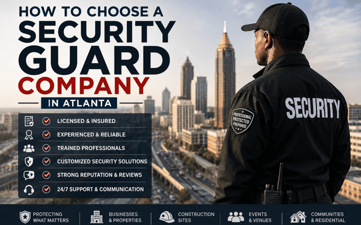 How to Choose a Security Guard Company in Atlanta