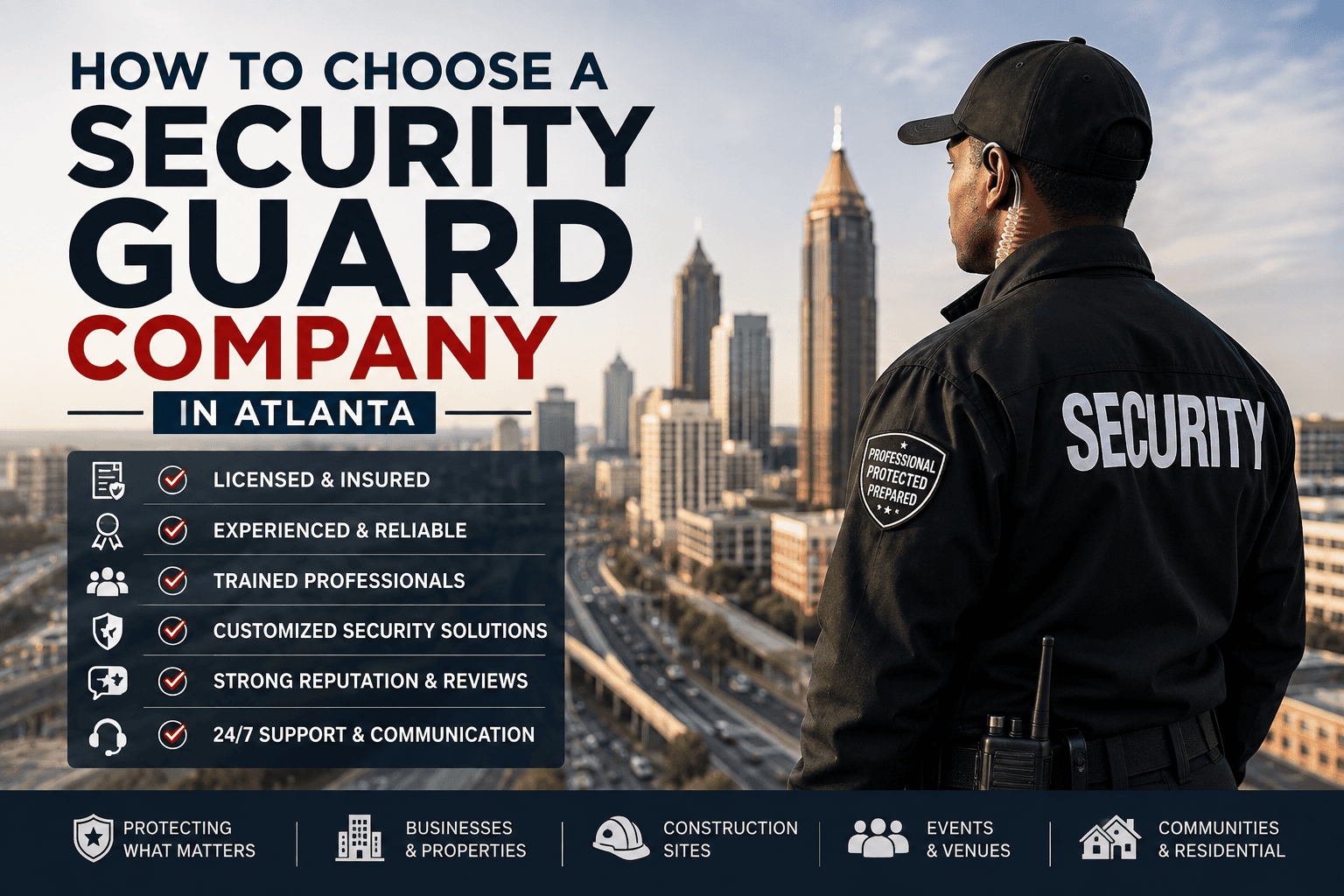 How to Choose a Security Guard Company in Atlanta